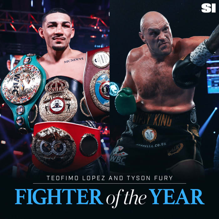 Teofimo Lopez and Tyson Fury share Sports Illustrated's Fighter of the Year honor.